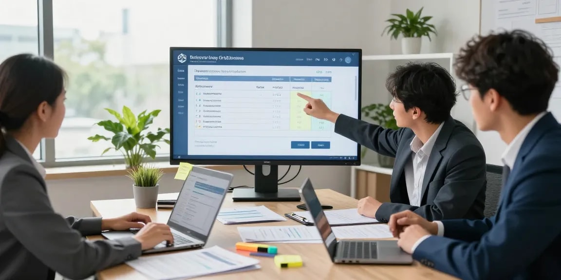 Detect fraud invoice in a collaborative business setting with professionals analyzing invoices and fraud metrics.