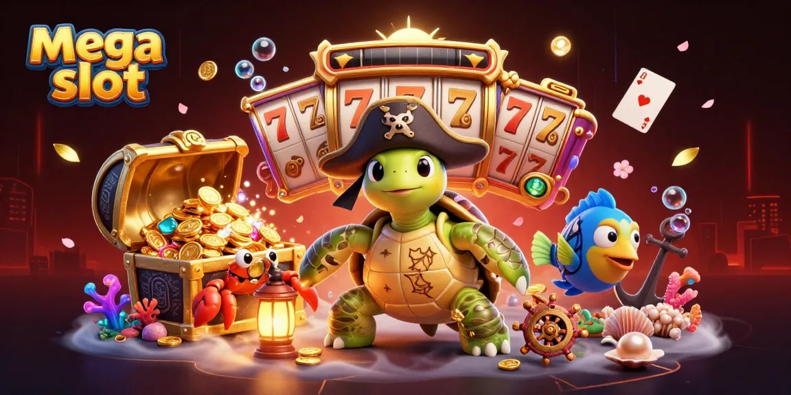 Spinning mega slot yang menguntungkan dengan simbol slot, membantu menghasilkan kemenangan dalam permainan kasino.