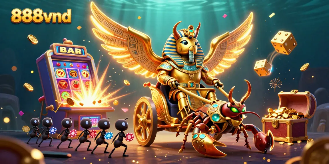 Engage with 888vnd in a vibrant casino adventure featuring jackpot excitement and golden treasures.