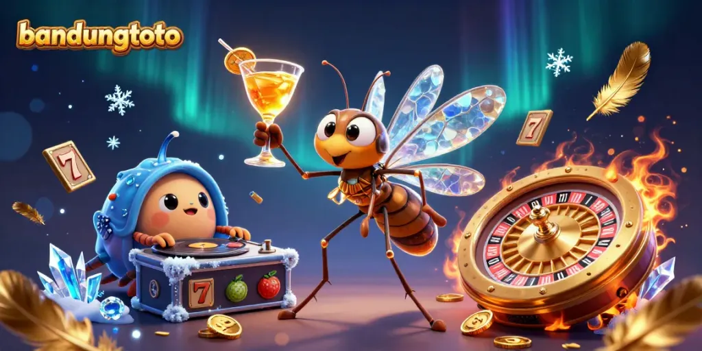Engage with bandungtoto's vibrant casino scene featuring cartoon characters and dynamic gaming elements.