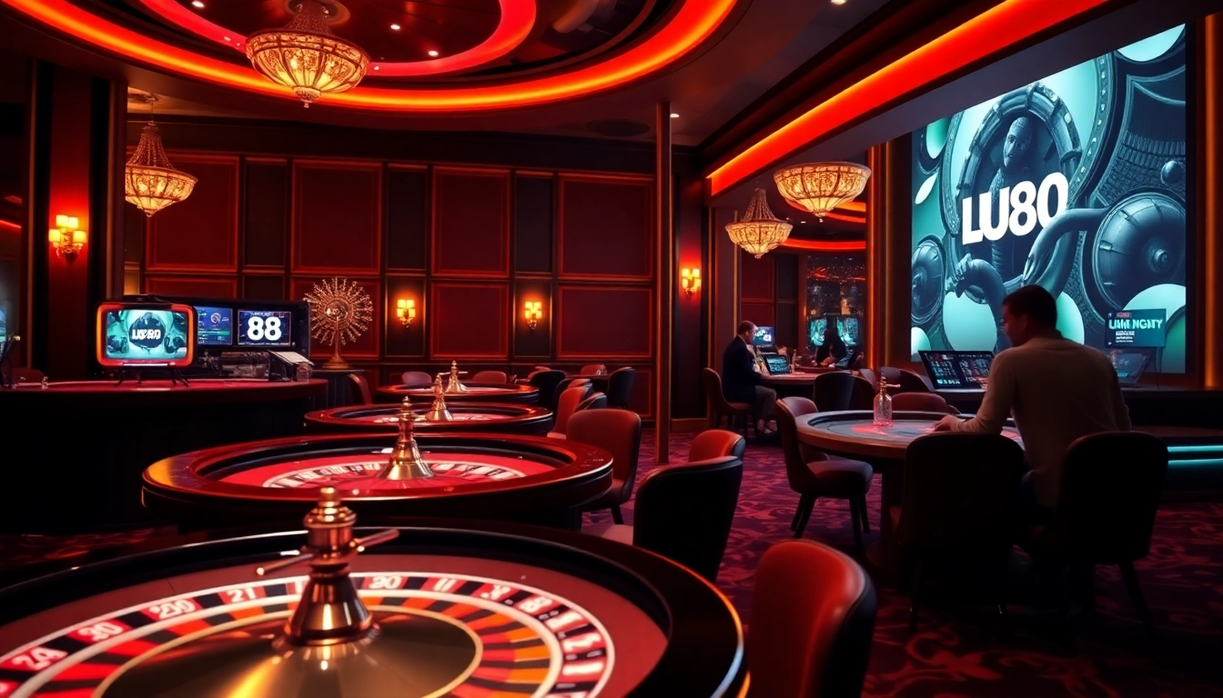 Experience the thrill of UU 88 at the casino, with vibrant gaming tables and roulette.
