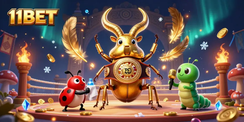 Engage with thrilling action at 11BET featuring dynamic characters and vibrant casino elements.