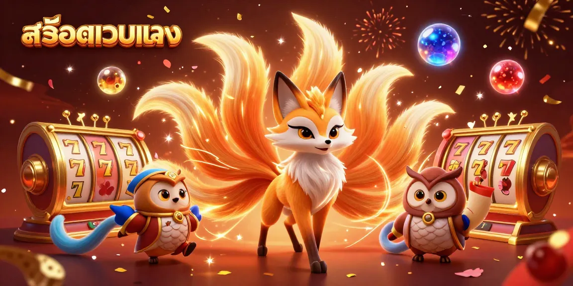 Engage with the vibrant สล็อตเว็บตรง slot experience, featuring 3D cartoon characters, cherry blossom petals, and energetic gameplay elements.
