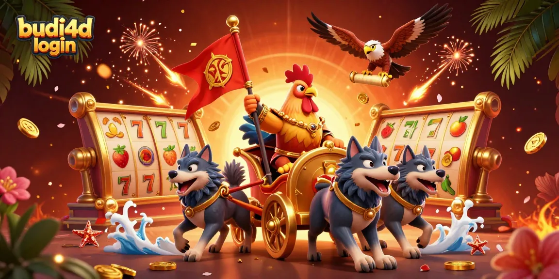 Experience exciting gameplay with budi4d login through rich 3D illustration of a dynamic casino scene.