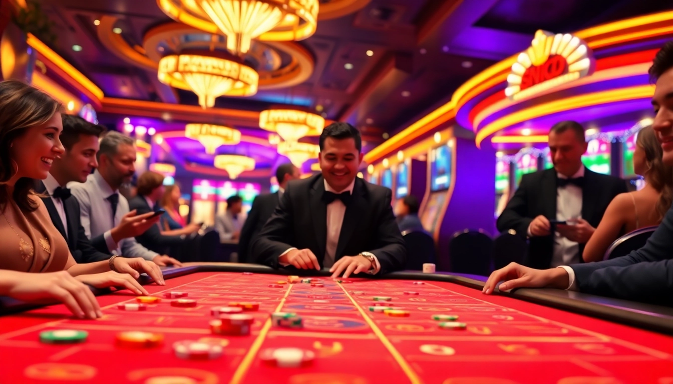 Menangkan permainan di Slot Depo 5000 dengan suasana kasino yang meriah dan menegangkan.