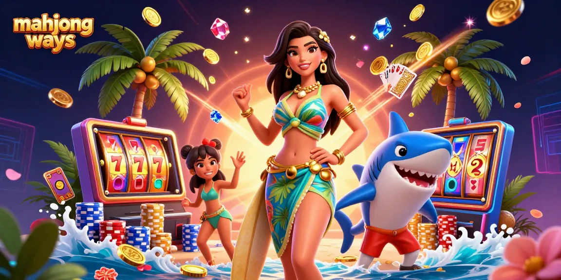 Experience the thrill of mahjong ways as exciting slot reels and vibrant casino elements illuminate the scene.