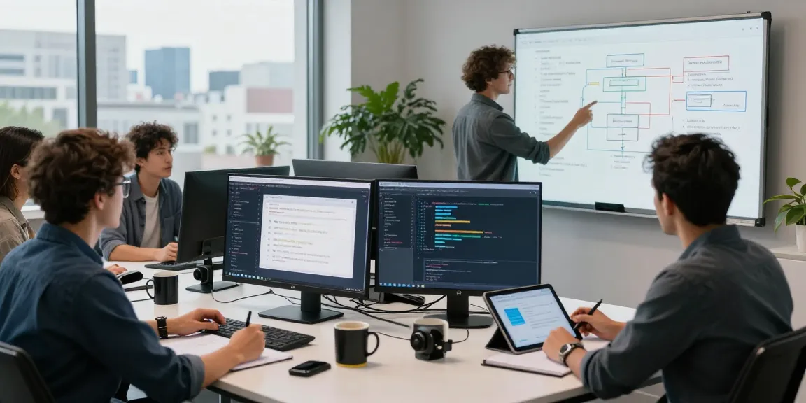 Developers brainstorming on Telegram官网 features in a modern digital workspace