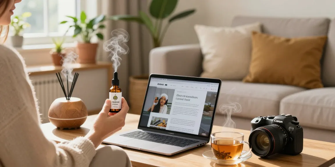 Experience the benefits of cbd oil products Canada in a cozy home wellness setting with natural light and inviting elements