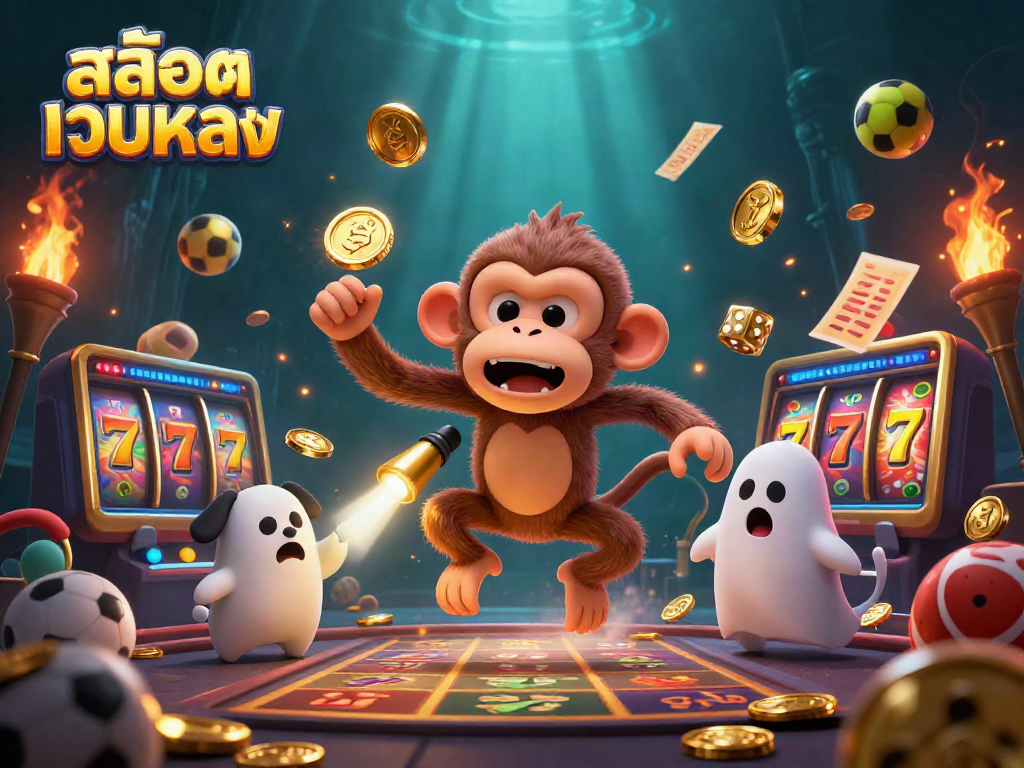 Experience_slots_at_สล็อตเว็บตรง_with_the_mischievous_monkey_juggling_gold_and_a_curiously_scared_puppy.
