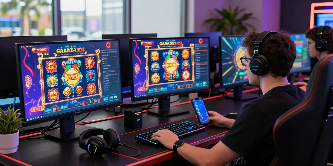 Immersive garuda303 slot gaming scene featuring vibrant graphics and engaging user setup.