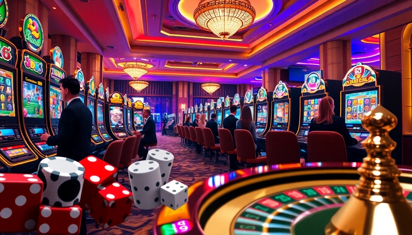Experience the thrill of pg slot demo gameplay among luxurious casino visuals.