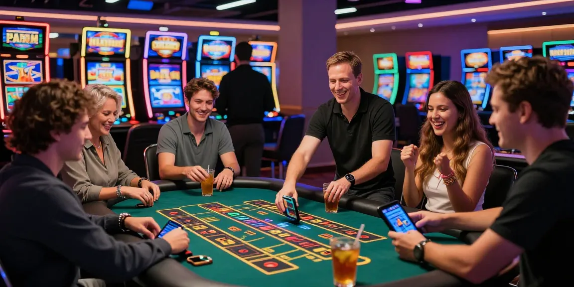 Players enjoying casinos that take credit cards in a vibrant live dealer setting with engaging atmosphere.