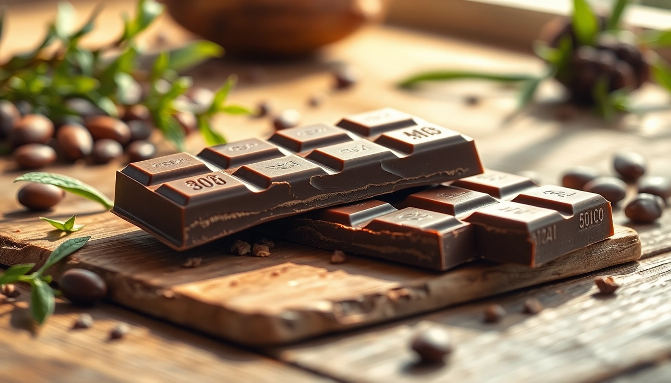 Indulge in chocolate edibles 1000mg bar with rich texture and inviting presentation.