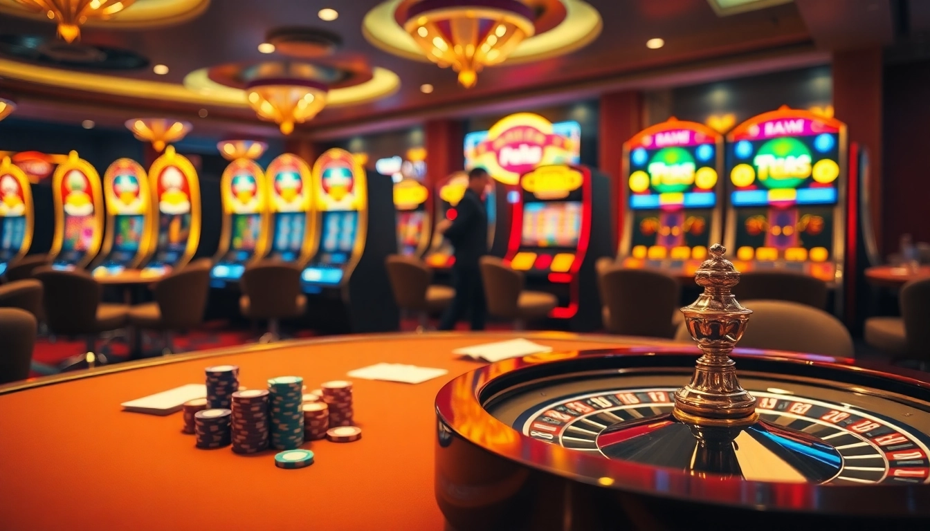 Experience the excitement of Jeetbuzz with players at a luxury casino table.