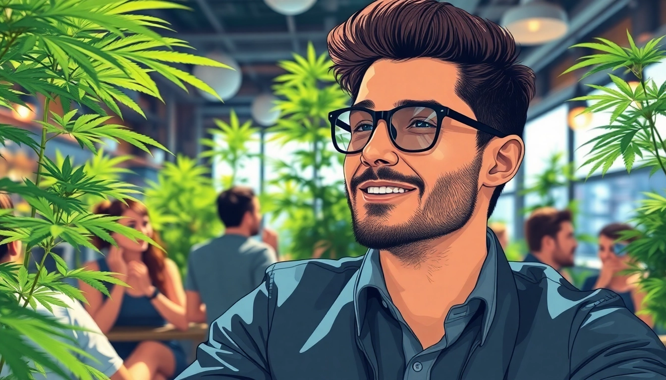 Cannabis usage in Spain at a social club highlighting canabis espagne culture.