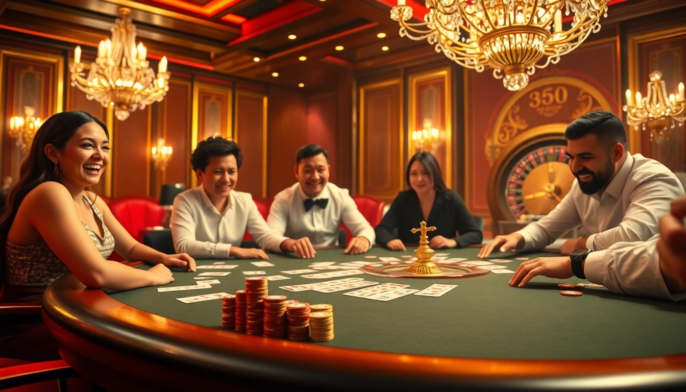 Experience the excitement of win55 online at an elegant casino poker table with vibrant chips and cards.