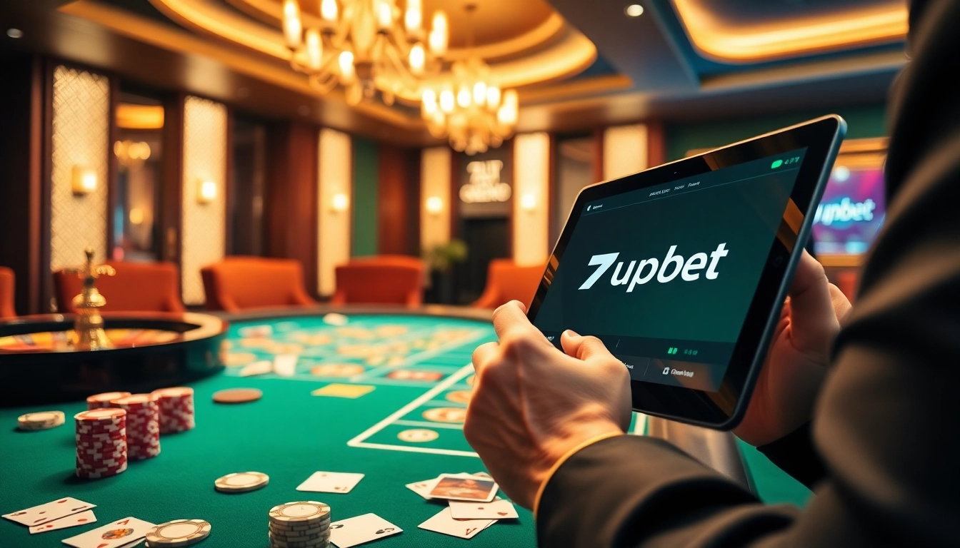 Experience the excitement of online betting with 7upbet at a luxurious casino.